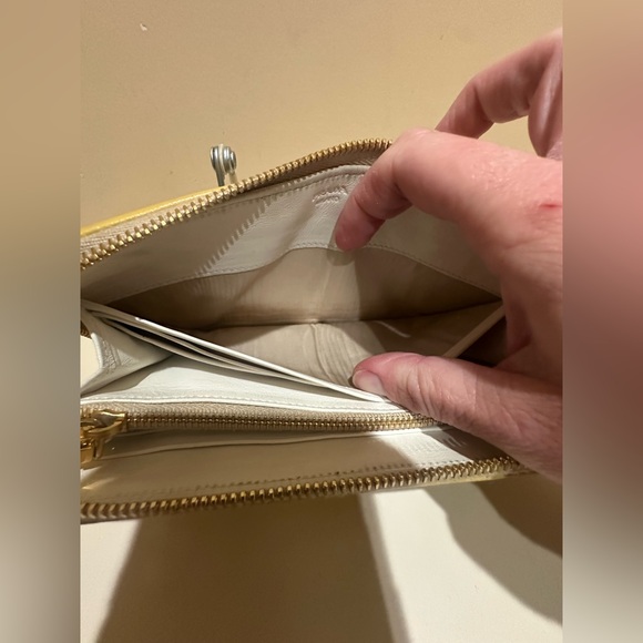 Prada Yellow Saffiano Bijou Jewel Leather Zip Around Long Zippy Wallet - Picture 11 of 16